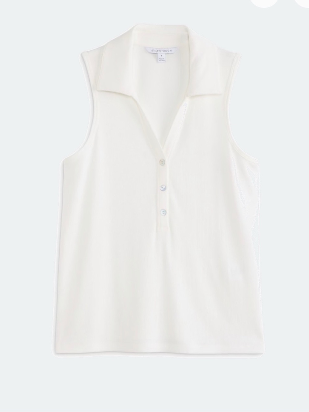 Sleeveless Collared Knit Top NWT